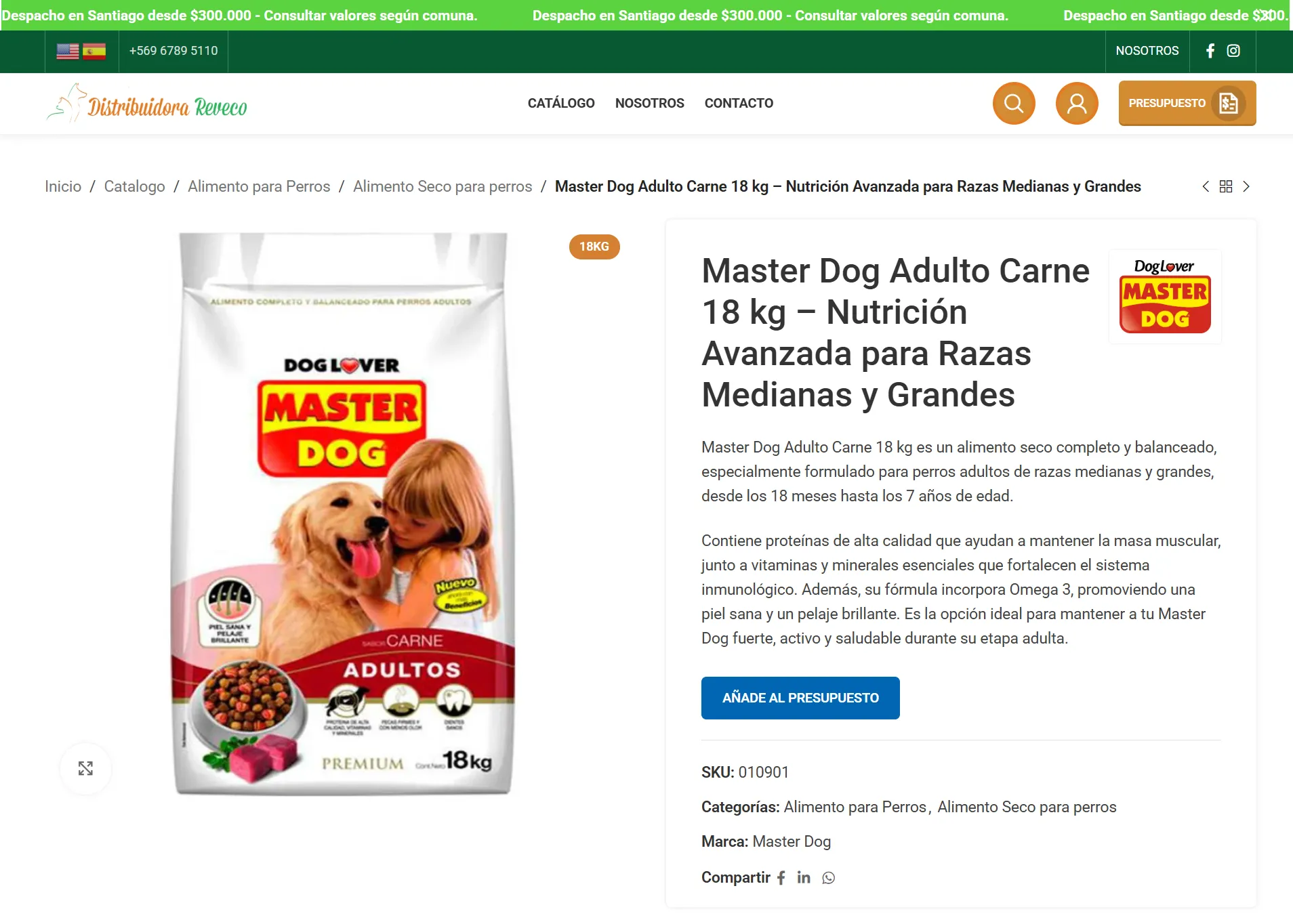 PDP Distrubidora Reveco.cl